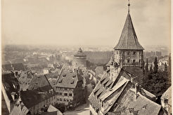 Nürnberg aus der Kaiserburg (1850)