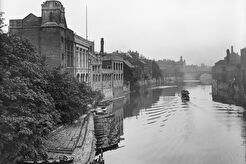 A view looking south-east from Lendal Bridge. York (1893)