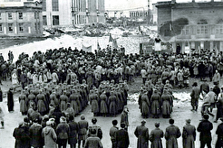 Мыски. Митинг у Томь-Усинской ГРЭС (1958)