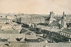 Вид на Арбат от Смоленской площади (1900)