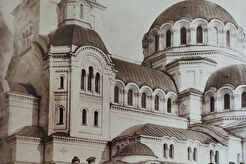 На строительстве Кафедрального собора Александра Невского в Софии (1908)